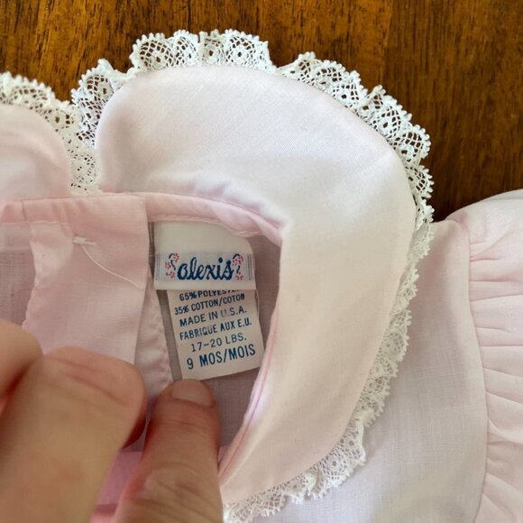 Vintage Alexis Lace Ruffle Tulip Bubble Romper - Picture 4 of 8